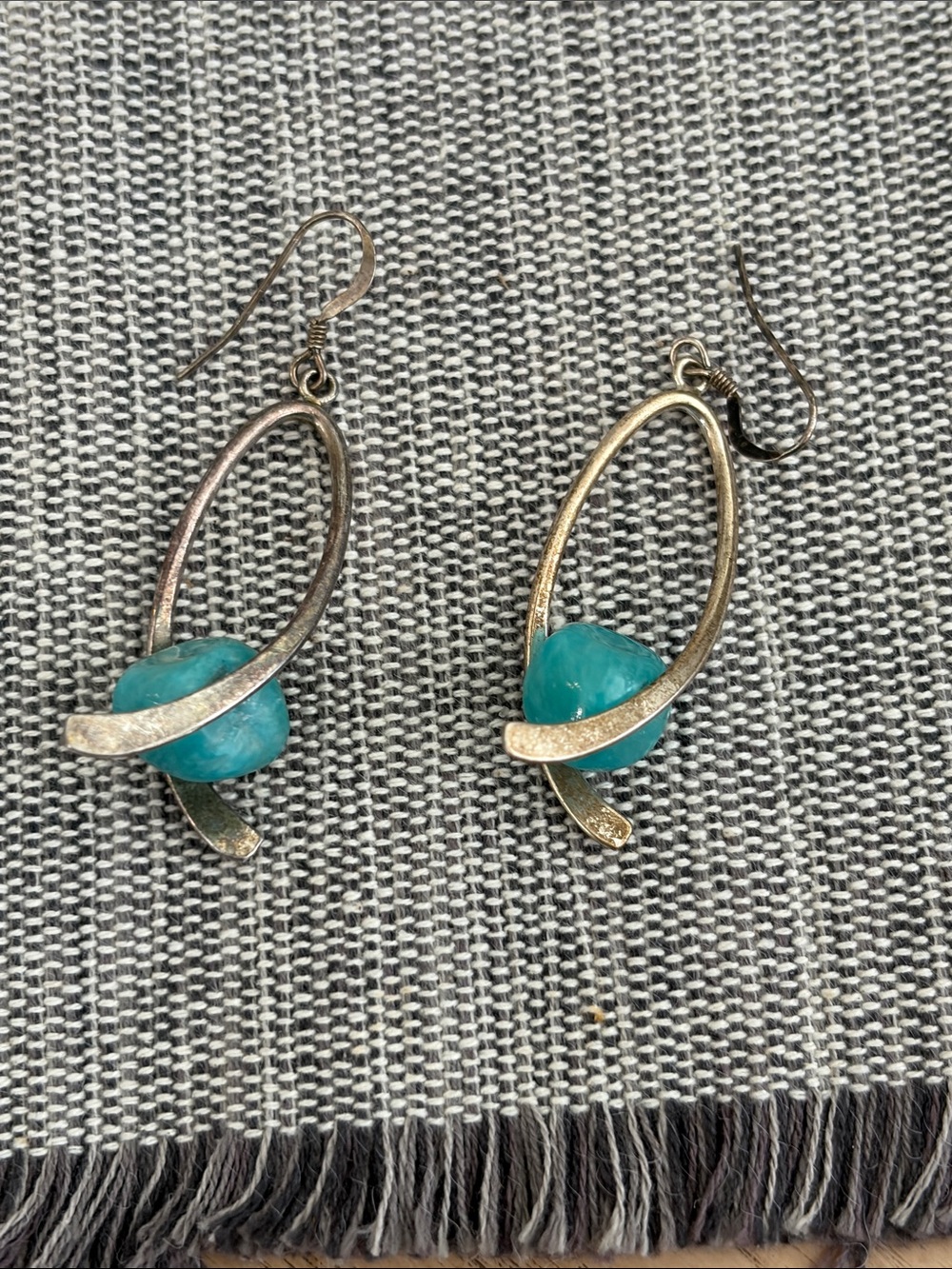 Turquoise Orb Drop Earrings - Women Jewelry